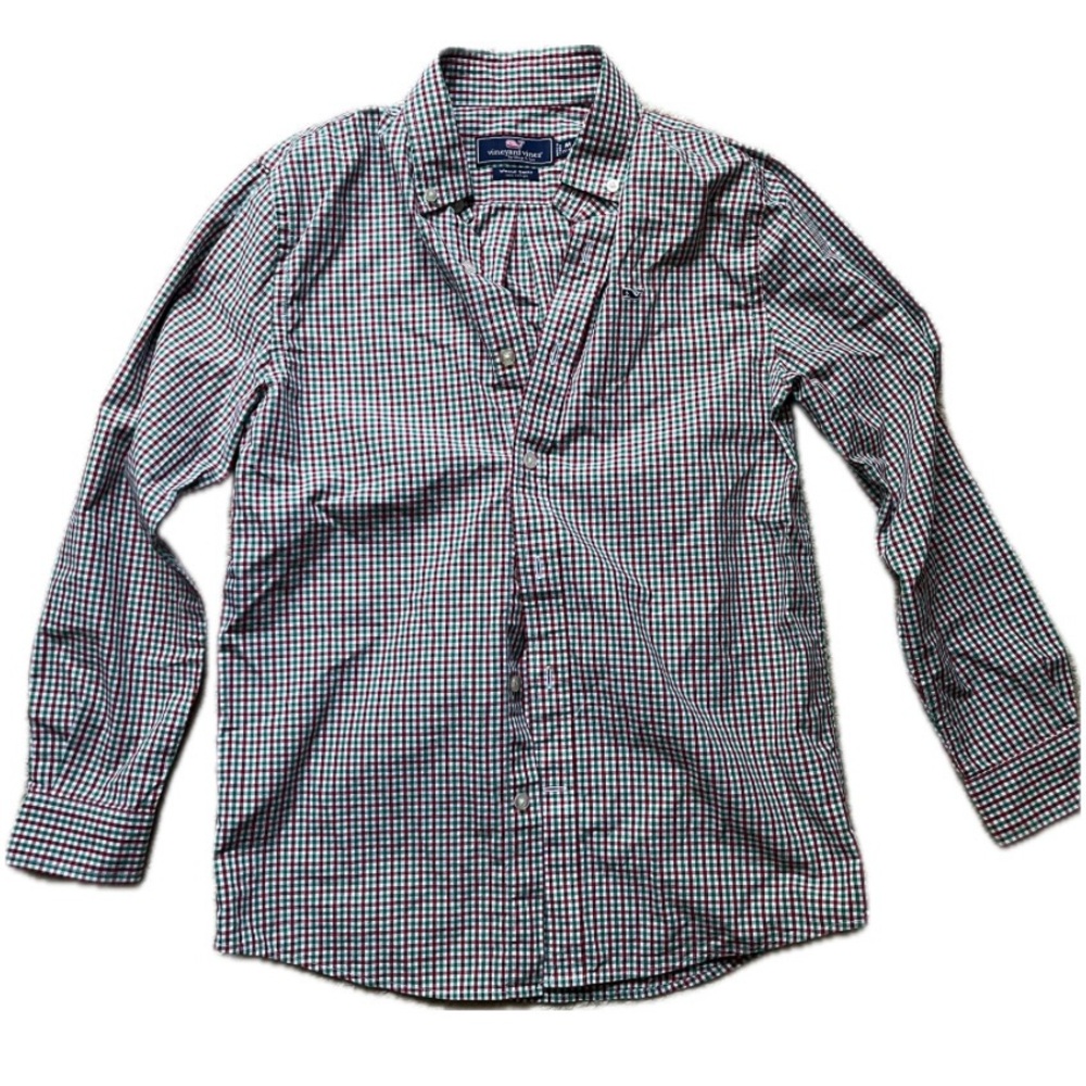 Vineyard Vines Boys  Checkered Shirt